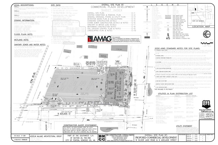 406 W Silver Lake Rd, Fenton, MI à vendre - Plan de site - Image 3 de 3
