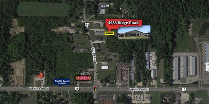 4983 Ridge Rd, Medina, OH - AERIAL map view