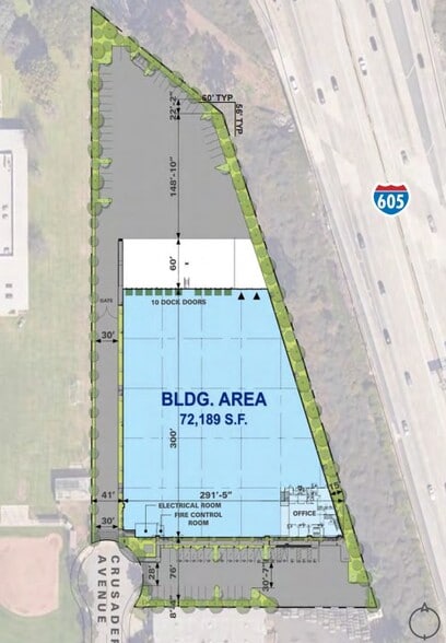 17600 Crusader Ave, Cerritos, CA for lease - Site Plan - Image 2 of 3