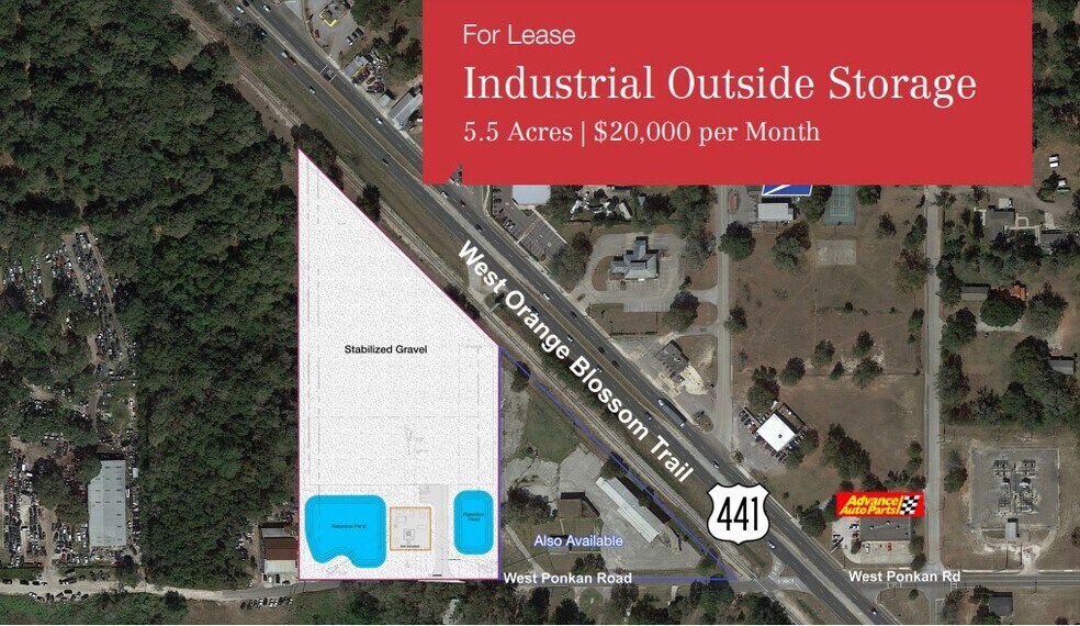 5651 West Ponkan Rd, Zellwood, FL à louer - Aérien - Image 1 de 1