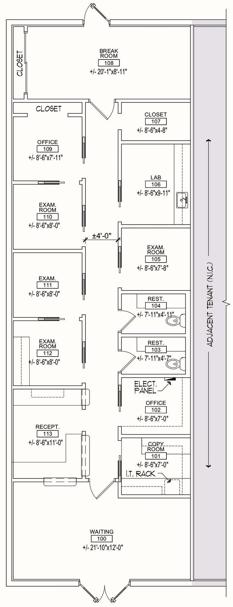 2828 S Seacrest Blvd, Boynton Beach, FL à louer Plan d’étage- Image 1 de 1