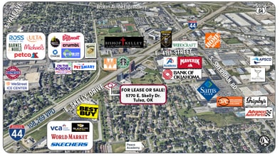 5770 E Skelly Dr, Tulsa, OK - Aérien  Vue de la carte