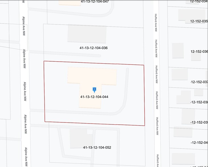 2518 Alpine Ave, Grand Rapids, MI for sale - Plat Map - Image 2 of 2
