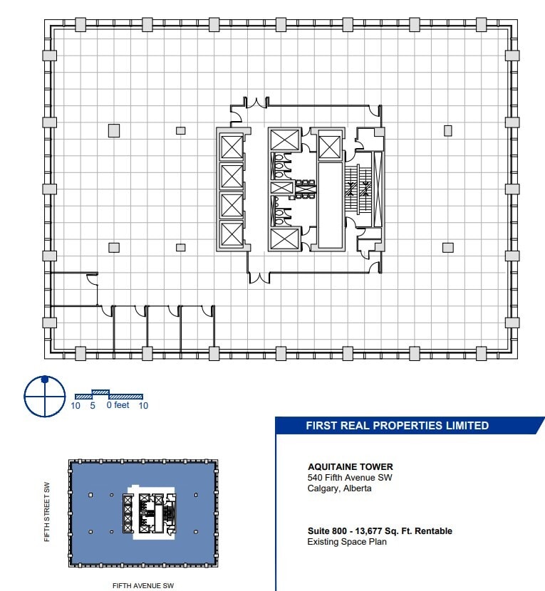 540 5th Ave SW, Calgary, AB for lease Floor Plan- Image 1 of 1