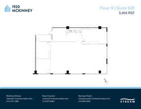 1920 McKinney Ave, Dallas, TX à louer Plan d  tage- Image 1 de 1