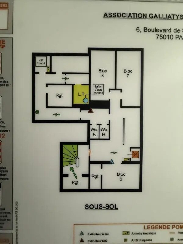 Paris, PAR 75010 - Unité Lot RDC-SS - - Plan d’étage - Image 2 of 15