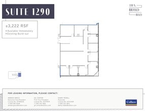 330 N Brand Blvd, Glendale, CA à louer Plan d’étage- Image 1 de 1