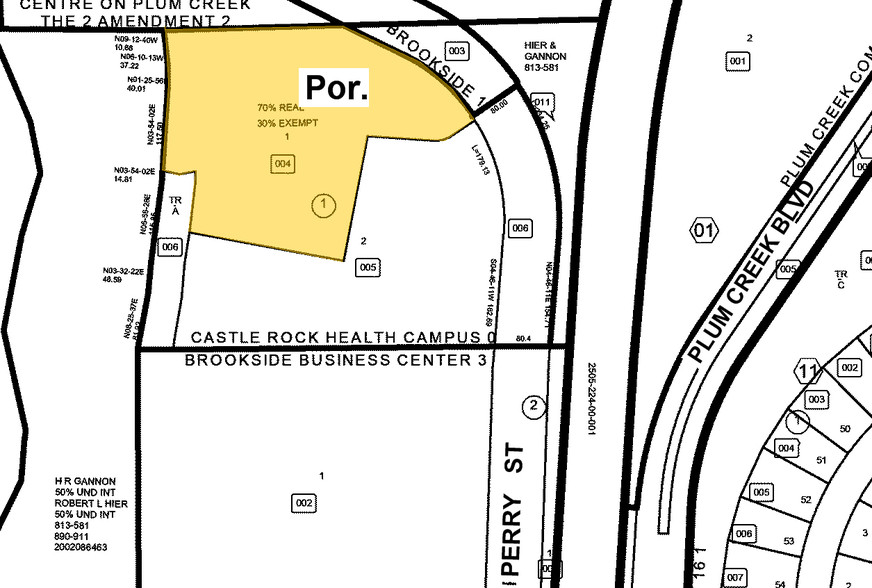 1001 S Perry St, Castle Rock, CO à vendre - Plan cadastral - Image 1 de 1