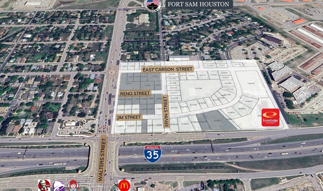 Walters Street & IH-35 Lots, San Antonio, TX à vendre Aérien- Image 1 de 6