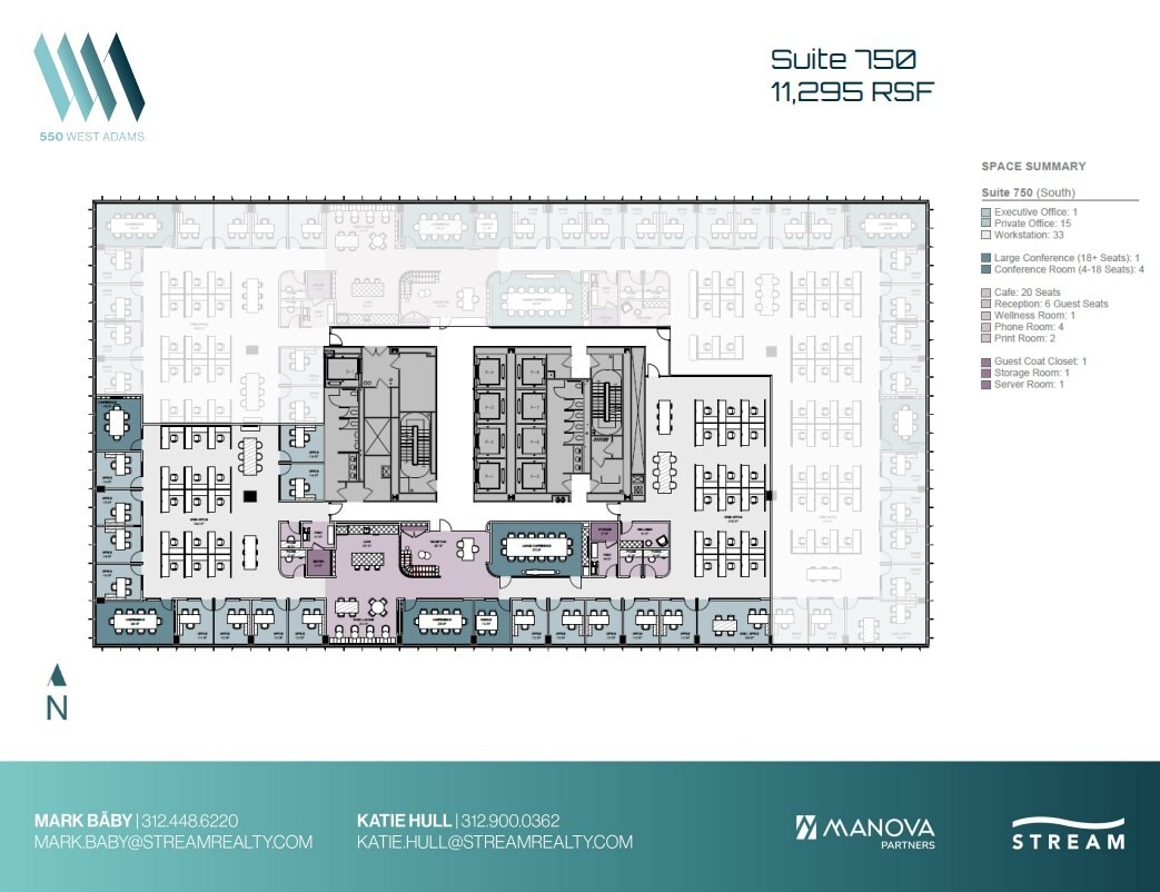550 W Adams St, Chicago, IL for lease Floor Plan- Image 1 of 8