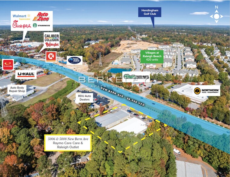 5006 & 5008 New Bern Ave, Raleigh, NC à vendre - Photo du bâtiment - Image 3 de 6