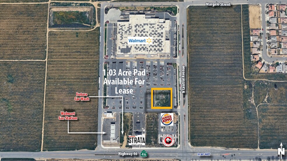 NWC Highway 46 & Margalo Street, Wasco, CA à louer - Photo du bâtiment - Image 2 de 3