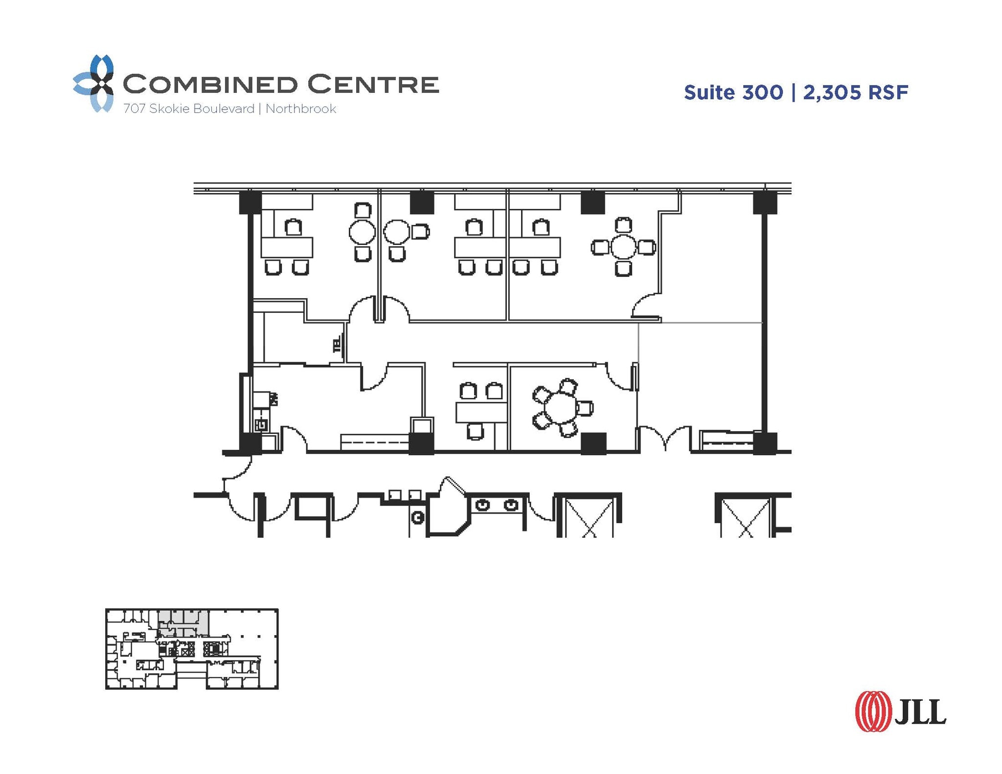 707 Skokie Blvd, Northbrook, IL à louer Plan d’étage- Image 1 de 1