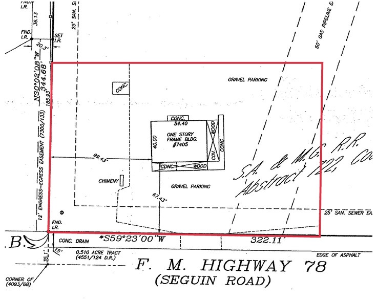 8683 FM 78, Converse, TX à vendre - Plan cadastral - Image 1 de 1