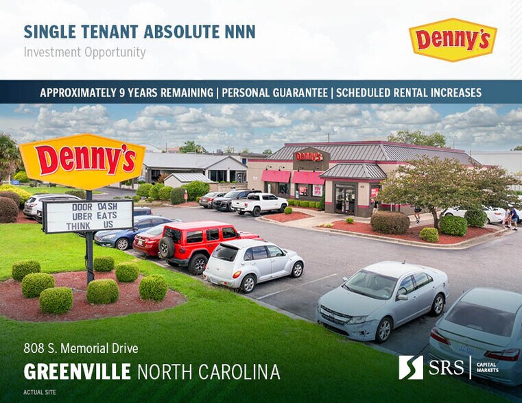 808 S Memorial Dr, Greenville, NC à vendre - Photo du bâtiment - Image 1 de 9