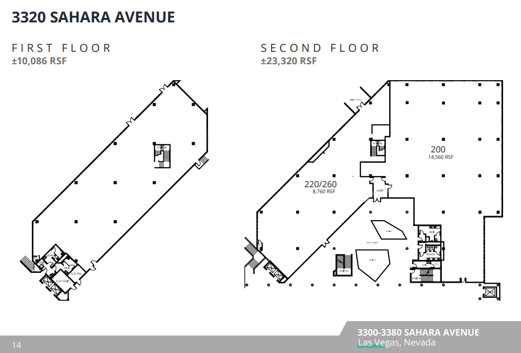 3320 W Sahara Ave, Las Vegas, NV à louer Plan d’étage- Image 1 de 1