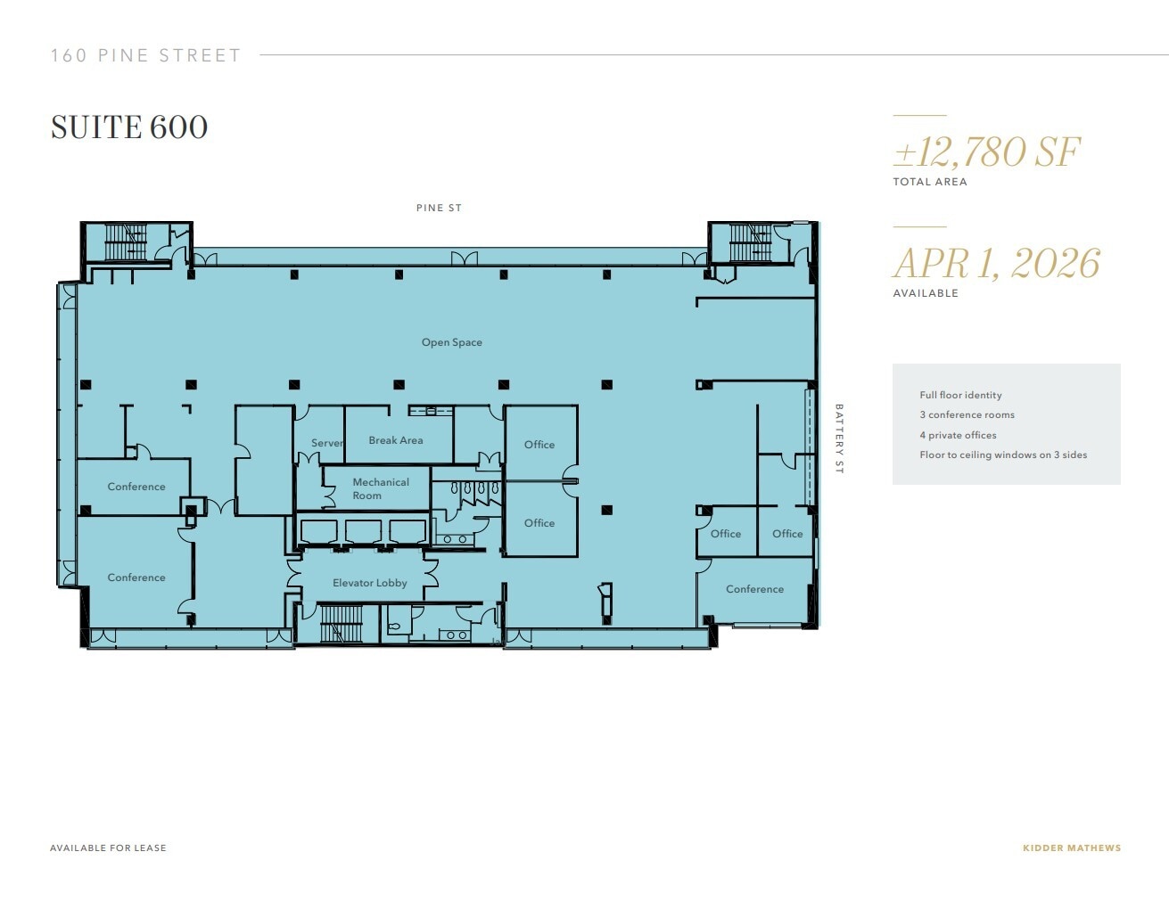 160 Pine St, San Francisco, CA for lease Floor Plan- Image 1 of 1