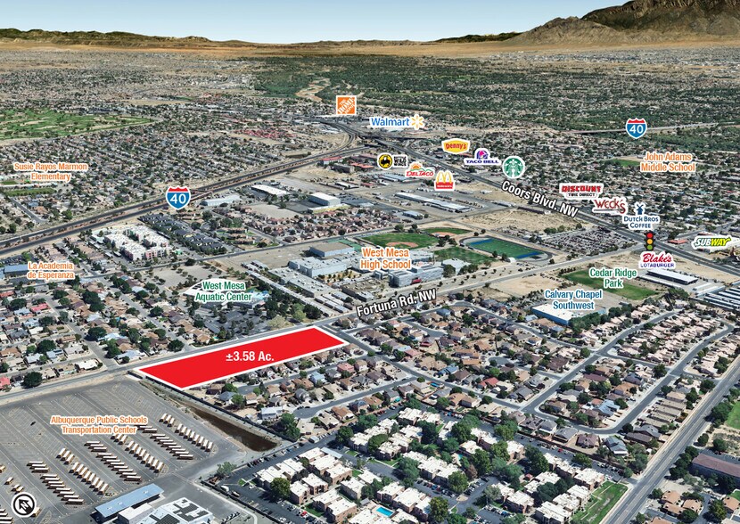 SWC Fortuna Rd & Quailbrush NW Rd, Albuquerque, NM à vendre - Photo principale - Image 1 de 3