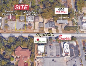 4728 Airport Blvd, Mobile, AL - AERIAL map view
