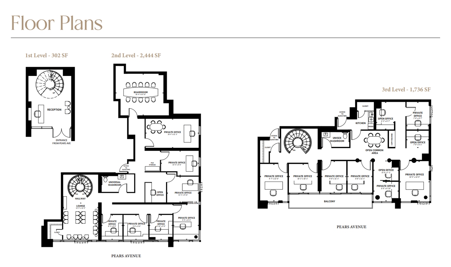 128 Pears Ave, Toronto, ON M5R 2J1 - Unité Office - - Plan d’étage - Image 1 of 1