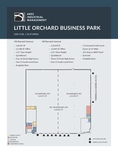 1712-1792 Little Orchard St, San Jose, CA à louer Plan d’étage- Image 2 de 3