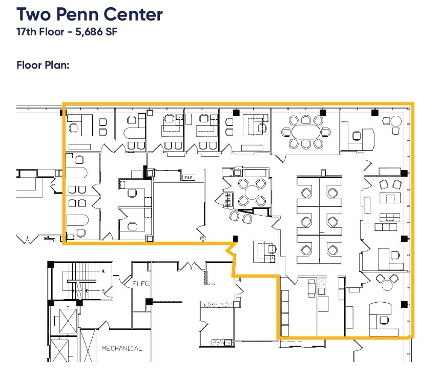 1500 John F Kennedy Blvd, Philadelphia, PA for lease Floor Plan- Image 1 of 1