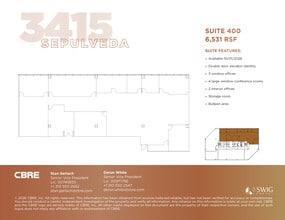 3415 S sepulveda Blvd, Los Angeles, CA à louer Plan d’étage- Image 1 de 1