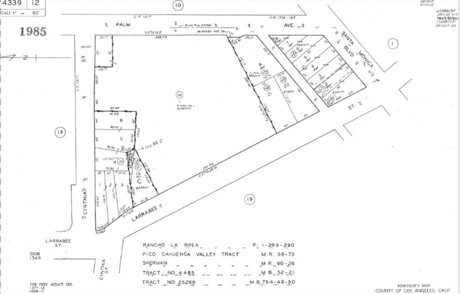 8801-8807 Santa Monica Blvd, West Hollywood, CA à louer - Plan cadastral - Image 3 de 3