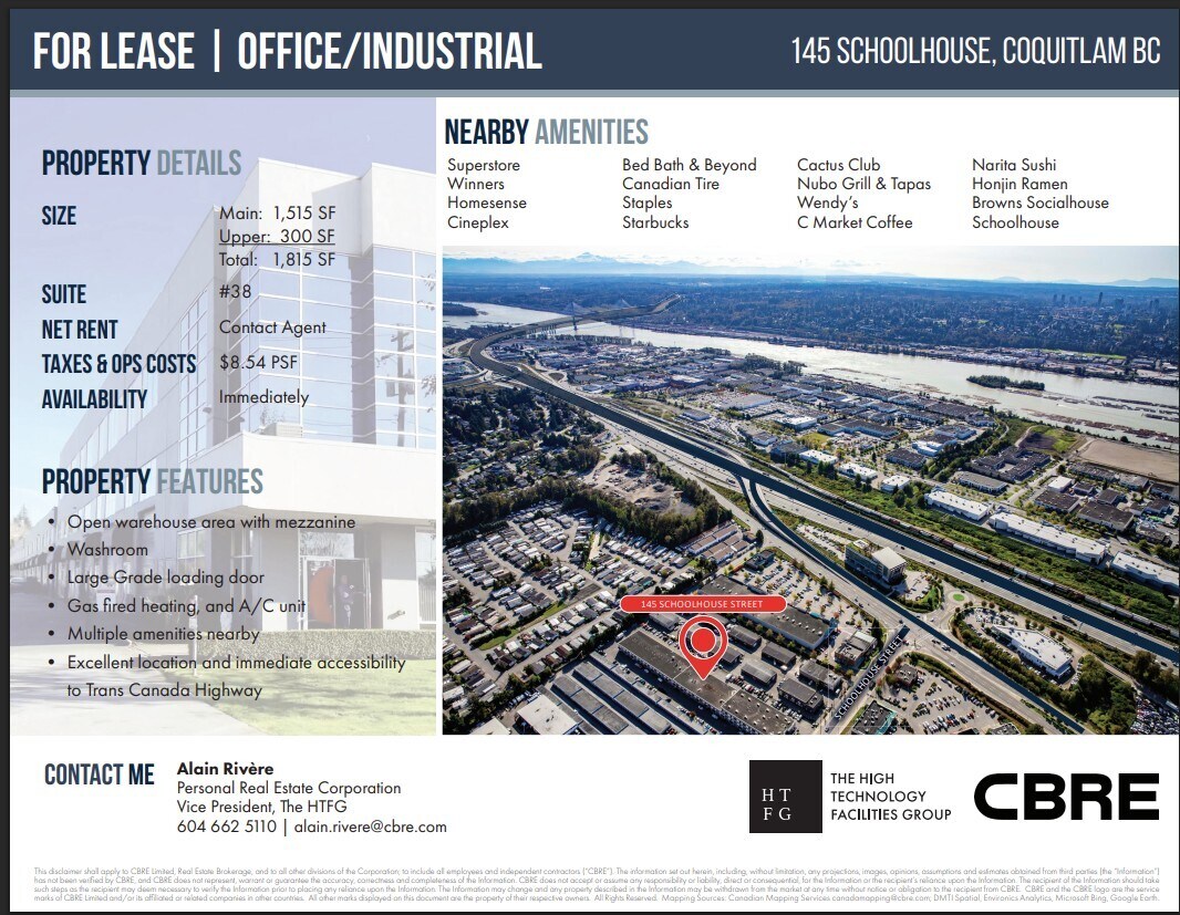 145 Schoolhouse St, Coquitlam, BC à louer Photo du bâtiment- Image 1 de 1