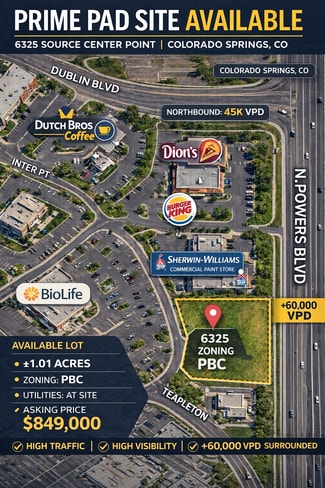 More details for 6325 Source Center Pt, Colorado Springs, CO - Land for Sale