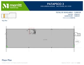 2652-2664 W Patapsco Ave, Baltimore, MD à louer Plan d’étage- Image 1 de 1
