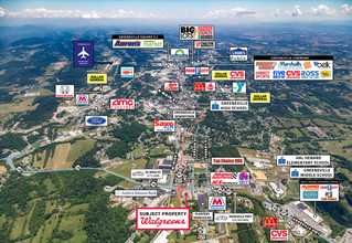 104 Asheville Hwy, Greeneville, TN - aerial  map view