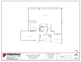 23800 W 10 Mile Rd, Southfield, MI à louer Plan d  tage- Image 1 de 2