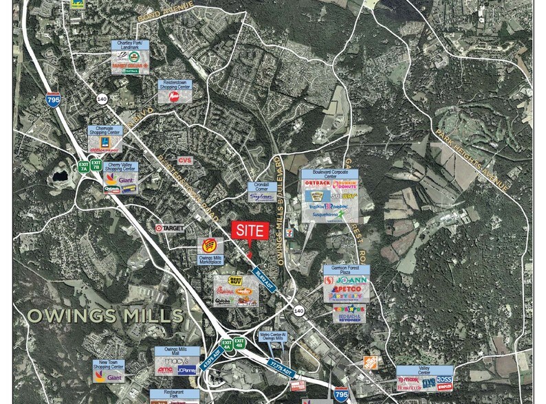 10809 Reisterstown Rd, Owings Mills, MD à louer - Aérien - Image 2 de 2