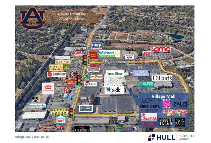 1627 Opelika Rd, Auburn, AL for lease Aerial- Image 1 of 1