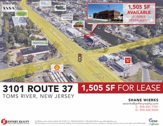 Plus de détails pour 3101 Route 37 E, Toms River, NJ - Commerce de détail à louer
