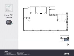 1165 N Clark St, Chicago, IL à louer Plan d’étage- Image 1 de 11