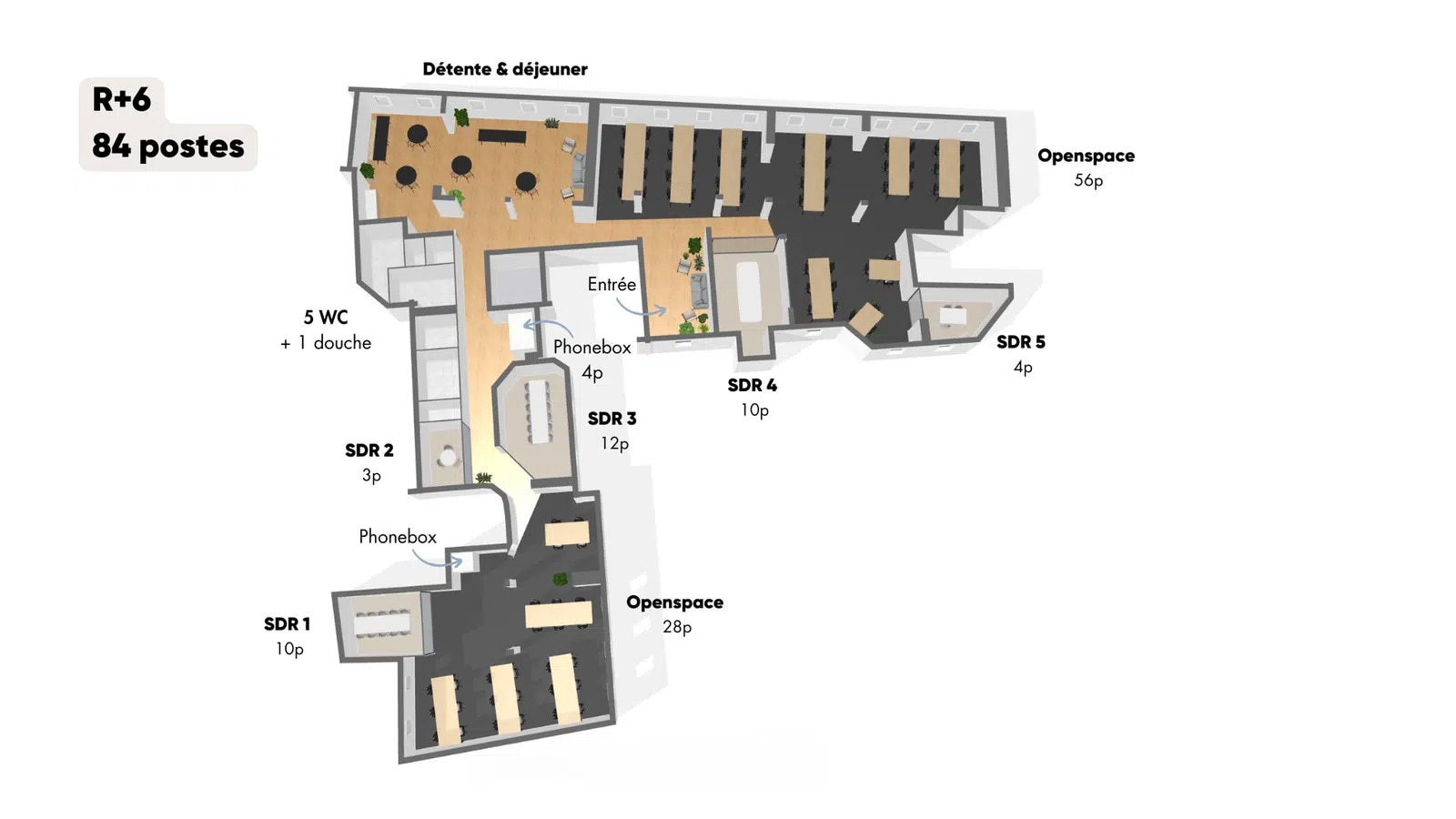 55 Rue De Châteaudun, Paris for lease Floor Plan- Image 1 of 2