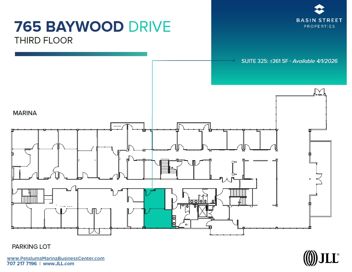 755-775 Baywood Dr, Petaluma, CA à louer Plan d’étage- Image 1 de 1