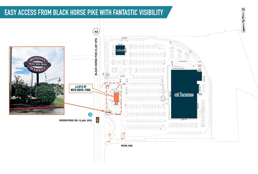 5700 Route 42, Turnersville, NJ à louer - Plan de site - Image 2 de 3