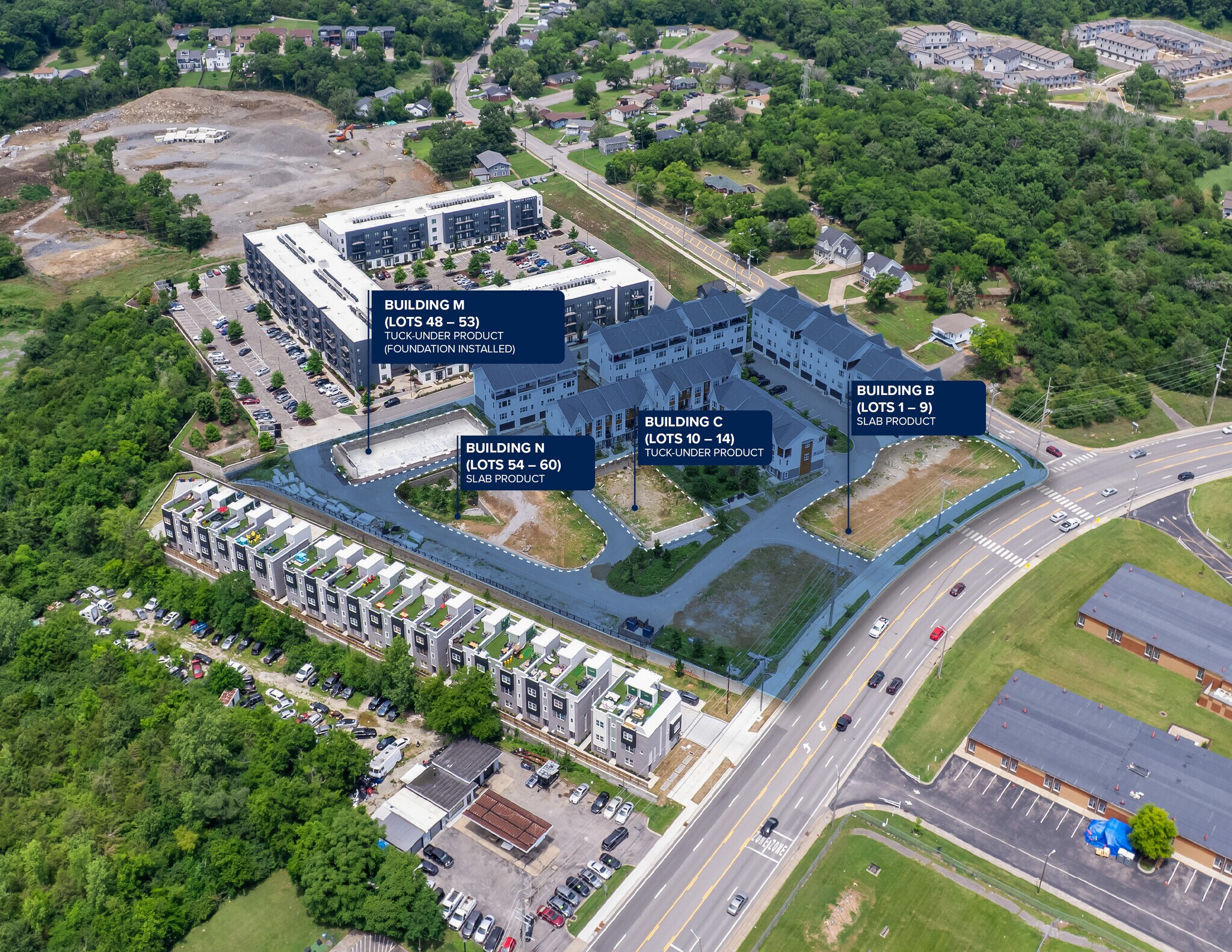 515 W Trinity Ln, Nashville, TN à vendre Photo du bâtiment- Image 1 de 9