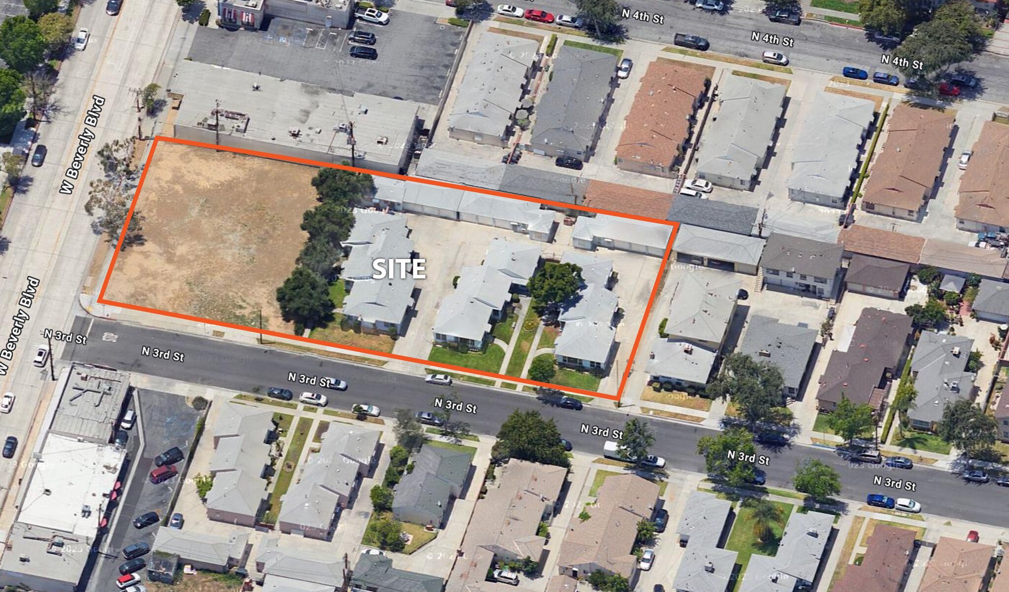 509-523 N 3rd St, Montebello, CA for sale Aerial- Image 1 of 4