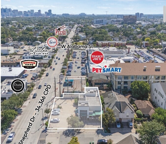 2802 S Shepherd Dr, Houston, TX à louer - Photo du bâtiment - Image 2 de 6