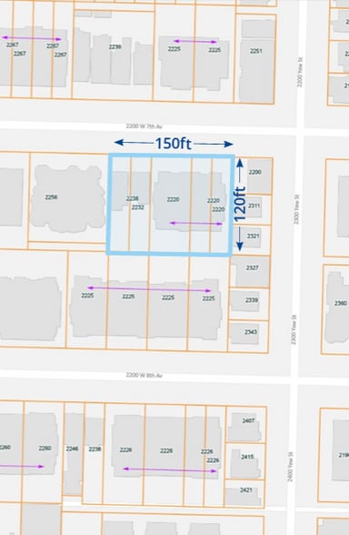 2220-2238 7th Av W, Vancouver, BC à vendre - Plan de site - Image 2 de 2
