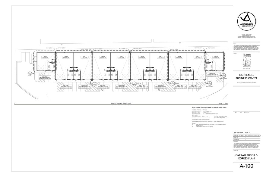 5521 Aviation Way, Caldwell, ID à louer - Plan d’étage - Image 3 de 8