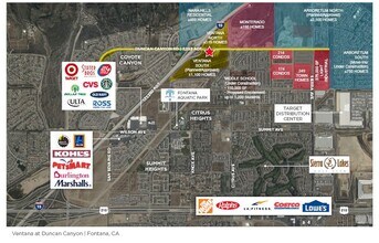 SEQ Duncan Canyon Rd & Interstate 15, Fontana, CA - AÉRIEN  Vue de la carte