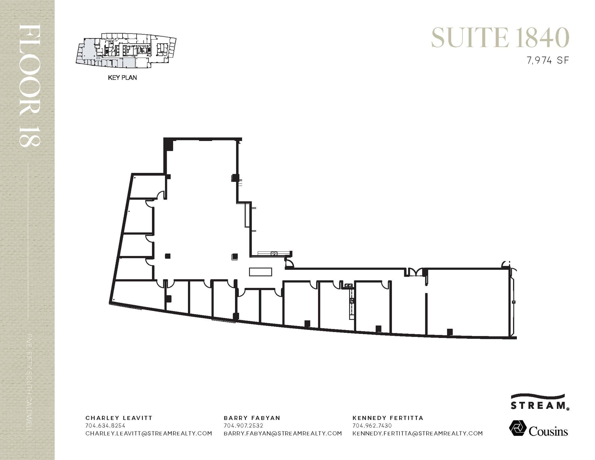 550 S Caldwell St, Charlotte, NC à louer Plan d’étage- Image 1 de 1