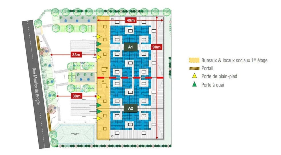 Flex in Aulnay-sous-Bois for lease - Floor Plan - Image 2 of 2