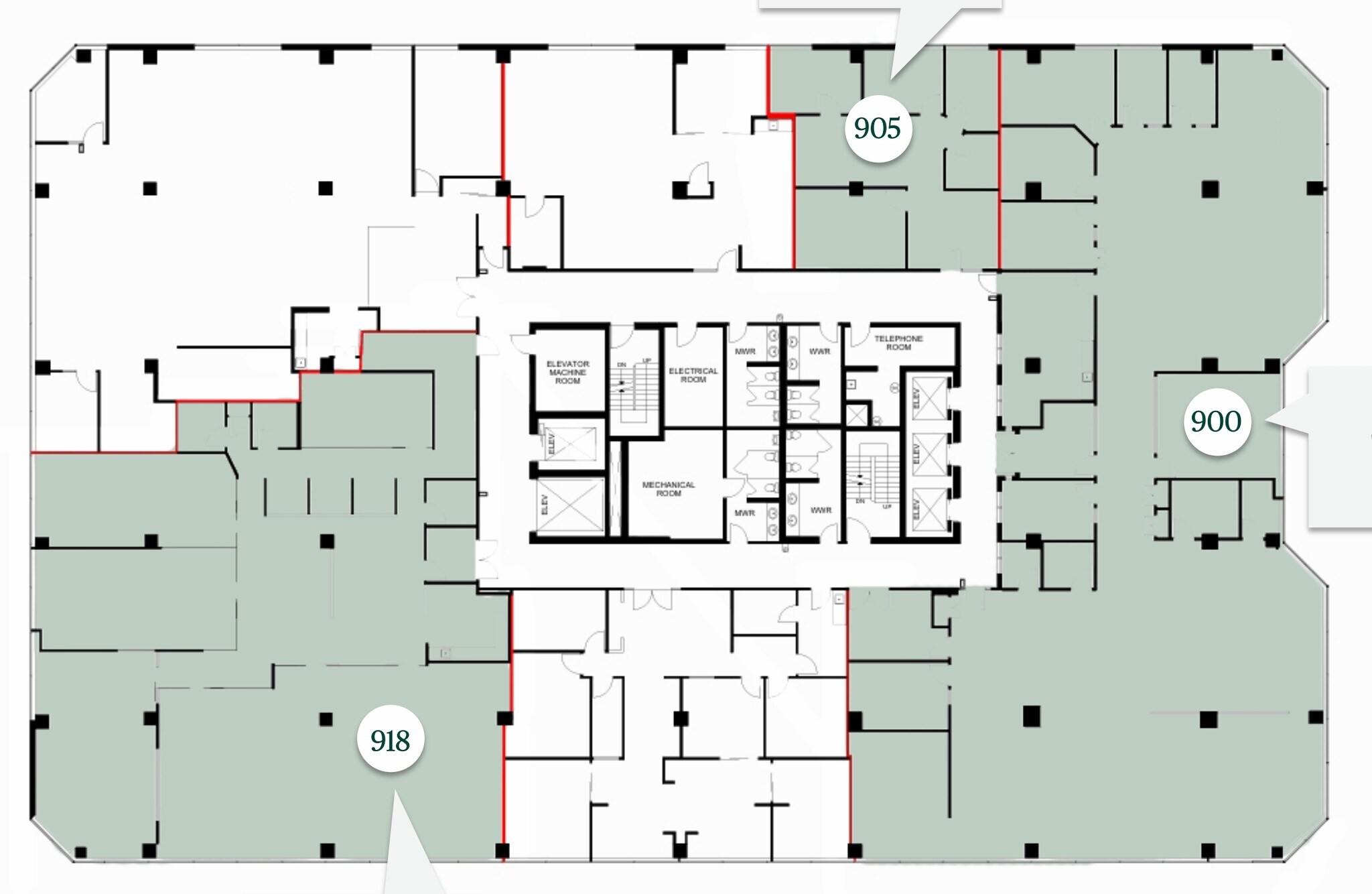 555 Richmond St W, Toronto, ON à louer Plan d’étage- Image 1 de 1
