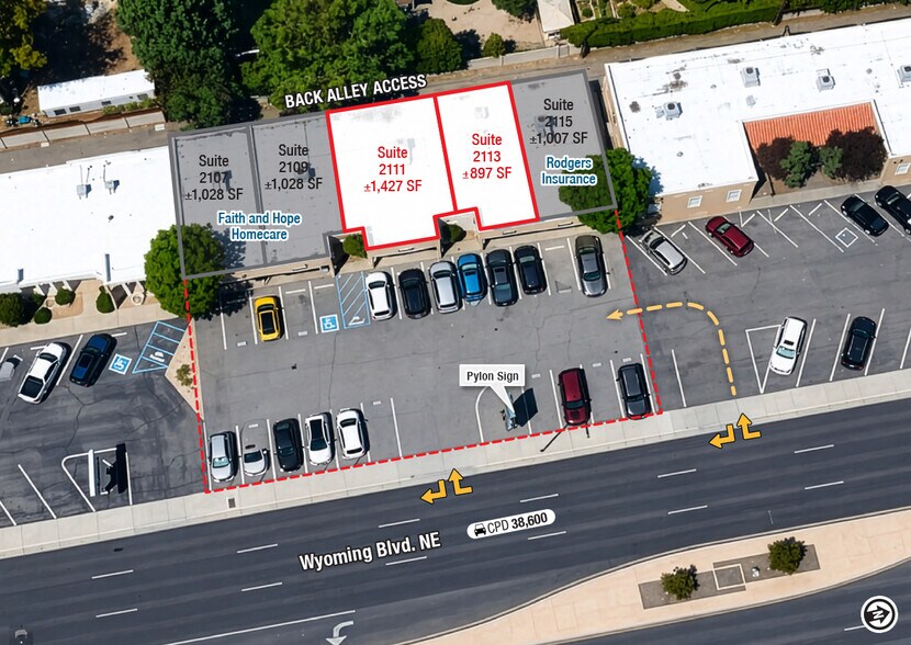 2107-2115 Wyoming Blvd, Albuquerque, NM for lease - Building Photo - Image 2 of 13